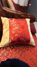 凯比特中式抱枕靠垫靠枕中国风古典客厅红木沙发靠背腰枕扶手枕高档含芯 拼接-竹之韵 48cm*48cm靠垫(含芯) 实拍图