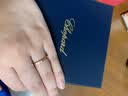 萧邦（Chopard）小冰块18K玫瑰金窄版单钻情侣戒指 玫瑰色18K金 55号生日礼物 实拍图