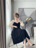 麦斯贝思黑色晚礼服女平时可穿法式洋装宴会气质轻奢众高端赫本风成人礼裙 黑色 L 建议106-113斤 晒单实拍图