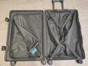 七匹狼行李箱小型20英寸登机箱品牌拉杆箱铝框结实万向轮密码旅行箱商务 黑色 24英寸 实拍图
