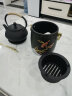 瓷牌茗茶具（cipaiming teaset） 围炉煮茶铁壶火碳炉风炉铸铁茶具煮茶烧水家用户外木炭炉 喜上眉梢炭炉(不含壶） 实拍图