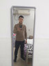 诚景加厚加绒高领毛衣男士双层法兰绒保暖长袖针织衫毛衫线衣打底衫D 86618驼色 L 实拍图