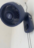 先科（SAST）免打孔厨房风扇壁挂电风扇挂壁式厕所壁扇循环扇家用挂墙卫生间遥控电扇浴室用墙壁摇头洗手间挂扇 豪华-蓝色机械款【加金属挂片+免钉胶套装】 实拍图