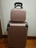 翻译官子母箱行李箱皮箱拉杆箱万向轮男女游旅行箱密码箱扩展防刮 玫瑰金色(子母箱套装) 24英寸 实拍图