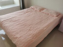 黄河口老粗布凉席纯棉夏季凉席粗布凉席床单叠式软席子凉而不冰夏季粗布凉席 【高端斜纹提花】蘭梦 200*230cm凉席三件套适合1.5m床 实拍图