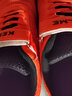 卡尔美（KELME）儿童足球鞋魔术贴免系带碎钉TF透气学生球鞋6873003 荧光橙 36 实拍图