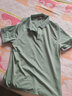 罗蒙（ROMON）送父亲冰丝凉感速干短袖t恤男士夏季薄款休闲翻领POLO上衣爸爸装 406青绿 L 170 建议120-135斤 实拍图