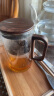 尚明玻璃内胆飘逸杯磁旋一键过滤冲泡茶壶茶水分离茶壶可拆洗茶具套装 胡桃木 500ml 晒单实拍图