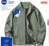 NASA GOOD官方男装开衫外套男工装夹克男春秋款宽松潮流棒球服男士休闲衣服 咖色【常规款】 S （建议100-120斤） 实拍图