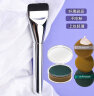 美卡芙优（MUFY）粉底刷炒鸡薄舌型一字型化妆刷扁平bb霜刷不吃粉轻薄底妆刷子 粉底刷 1支 +气垫粉扑3个 实拍图