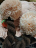 贝娜茜婴儿帽子秋冬款女宝宝可爱超萌假发辫子冬季护耳毛线帽婴幼儿洋气 MX740-浅粉 1-15个月（35-47CM） 晒单实拍图