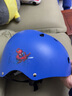 迪士尼（Disney）儿童头盔带灯男女轮滑护具自行车溜冰鞋滑板平衡车滑步车安全头盔 蜘蛛侠蓝色可调盔 均码 实拍图