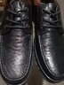 金迈王男鞋春秋季商务休闲皮鞋男中年爸爸鞋男士真皮头层牛皮软底大头鞋 黑色 41 实拍图