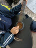 蓝之吉（LANZHIJI）吉他初学者学生38寸新手通用练习男女生专用入门民谣木吉他乐器琴 38寸S-黑色 实拍图