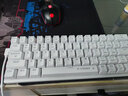 e元素Z11三模机械键盘 单色光键盘机械 61键有线机械键盘有线 拔插轴电竞键盘游戏 可换轴按键无冲 63键四模RGB白色红轴 实拍图