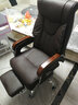 曙光童年真皮弓形椅电脑椅家用办公椅舒适久坐座椅可旋转椅宿舍大学生椅子 深灰色+弹簧包坐垫 纳帕皮【不可旋转】 实拍图