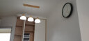 木元素 原木奶油风护眼吸顶灯北欧日式简约现代大气客厅卧室书房智能灯 长95cm 120W 适用20-25㎡ 三色光 实拍图