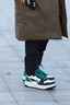 李宁天迹SOFT HI丨板鞋男秋冬季小白鞋拼接厚底增高中帮休闲运动鞋 云雾白/黑色/石绿色-2 40 实拍图