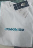罗蒙（ROMON）两件装男士纯棉短袖t恤夏季圆领透气体恤衫男T纯色打底衫男装上衣 【白色+灰蓝】 4XL /195(推荐体重180-200斤） 实拍图