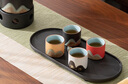苏氏陶瓷（SUSHI CERAMICS）手绘釉画彩千里江山四色杯温茶套装干泡盘禅黑文创伴手礼套组 实拍图