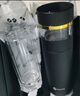 水莫停智能茶水分离杯保温杯水杯泡茶男士女士送老师礼物杯子礼盒套装 雅黑金-陶瓷内胆 实拍图
