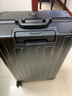 漫游全铝镁合金行李箱金属男铝框拉杆箱登机箱大旅行箱包小箱子 黑色加厚航空级铝镁合金 24英寸 2025焕新版需托运 实拍图