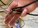 晶华（JH）3.5母对母音频延长线 3.5mm耳机音响立体声转接头 笔记本电脑手机音箱连接头 合金黑色0.2米 A141A 实拍图