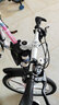 凤凰（Phoenix）山地自行车成年人大学生12到18岁青少年公路车粉色变速铝合金单车 白粉十刀-铝合金-全轴承 26寸 适合160-185cm 27速-旗舰版 实拍图