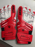 JANUS 经典系列儿童成人小学生专业带护指足球守门员手套门将手套龙门手套比赛训练手套 JA383 红色 5号【儿童码】 实拍图