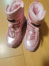 JEEP吉普儿童雪地靴冬季加绒加厚大棉棉鞋女童秋冬马丁靴 粉色30 实拍图