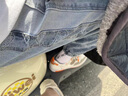 衣然呈品港风牛仔裤男春秋季新款印花潮流宽松束脚休闲运动老爹九分裤子男 蓝色 XL【建议130-150斤】 实拍图