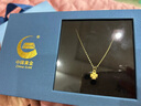中国黄金（CHINA GOLD）黄金吊坠项链足金四叶草套链送女友老婆生日情人节礼物 足金吊坠+s925链+玫瑰礼盒 实拍图
