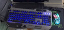 罗品贡技机械键盘26键无冲金属104键发光防水吃鸡游戏键鼠套装 炫彩背光机械手感键盘+牧马人鼠标1代黑色 #6 实拍图