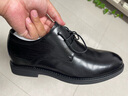 海澜之家HLA商务休闲鞋男款头层牛皮正装鞋男皮鞋男 254A黑色（增高）43 实拍图