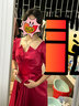 塞德勒敬酒服新娘2025新款方领结婚订婚回门礼服平时可穿缎面 酒红色长款 S (建议86-95斤) 实拍图
