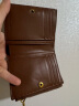 CHARLES&KEITH质感纯色包包女包多卡位短款钱包女士CK6-10680907 Chocolate巧克力色 XXS 实拍图