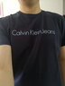 Calvin Klein Jeans夏季男女情侣中性年轻ck多色印花透气修身短袖T恤J320931 CHW-深邃蓝 XL （推荐160-175斤） 实拍图