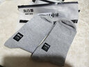 海百娜（HaiBaiNa）加大加肥特大码袜子中筒大号胖脚松口袜纯棉宽松老人袜肥胖不勒脚 浅灰4双 男款44-50脚 (加大码 )秋冬厚 实拍图