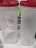 特百惠（Tupperware）2升纤巧壶果醋壶 家用冷水壶凉水杯塑料瓶大容量酵素壶 经典红2件套 实拍图