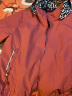 啄木鸟品牌女士短外套女秋季2024年新款中年春秋减龄休闲夹克上衣 砖红 M（80-95斤） 晒单实拍图