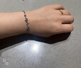 GLTEN施华洛世奇锆四叶草纯银手链女生生日礼物结婚纪念表白送女友老婆 实拍图