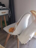 华恺之星 椅子 伊姆斯餐椅家用休闲椅 办公椅化妆椅洽谈椅 HK3106白色 实拍图