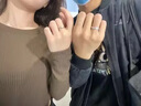 MZMZ铂金戒指男pt950白金素圈结求婚情侣对戒情人节520礼物送女友 本地仓当/次日达-轻奢平面光面活口情侣戒指 实拍图