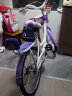 YUNZHUIYAN儿童自行车6-8-10-15岁女孩公主款单车学生车男孩脚踏车中童车 白紫色（靠背后座+礼包） 22寸（适合身高135-160cm） 晒单实拍图