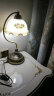 冠雅 欧式全铜台灯复古奢华卧室床头柜灯温馨浪漫创意装饰台灯 黑铜花边灯罩 配5瓦LED三色灯泡（白、暖白、黄光） 晒单实拍图