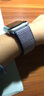倾晨【销量5千+】适用苹果手表表带apple watch s11表带回环编织尼龙iwatch s10/9/8/7/6/5/4/se3表带 风暴黑配灰色 38/40/41/42mm表盘通用 实拍图
