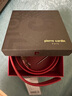 皮尔卡丹皮带男本命年男士头层牛皮自动扣红腰带礼盒送礼礼物红色115cm 实拍图