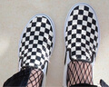 VANS范斯官方 经典款Slip-On黑白棋盘格经典一脚蹬鞋帆布鞋低帮 黑白棋盘格 46 实拍图