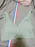 莫代尔内衣大码胖mm全罩无钢圈文胸加肥加大薄款运动背心抹胸女弹力胸罩 牛油绿 均码 120-160斤 实拍图