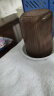 鸣泉天然木鱼石口杯（大小可以选择）木鱼石杯子水杯茶杯整石制作 200毫升一对 实拍图